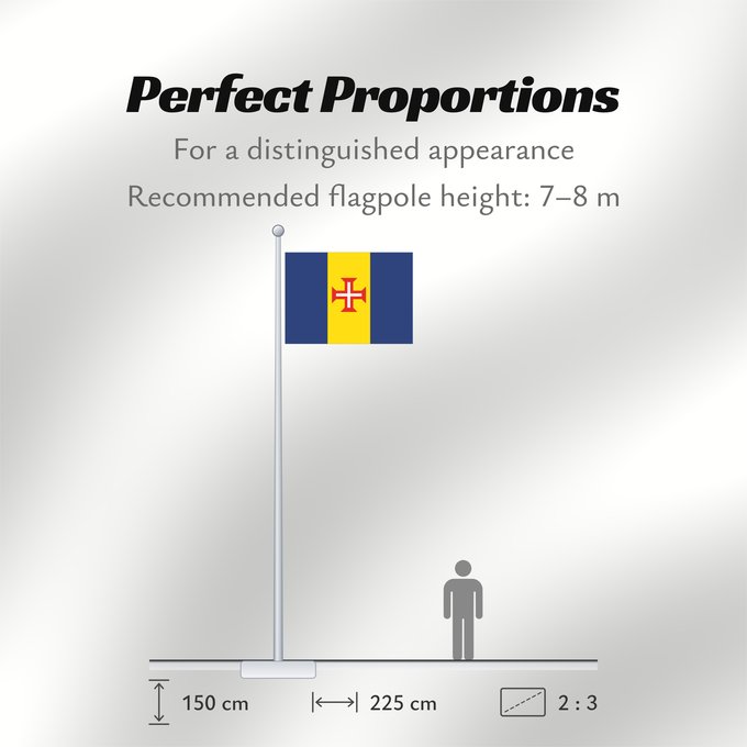 Flag Proportions: Madeira Autonomous Region of Madeira, Portugal Madera Região Autónoma da Madeira
