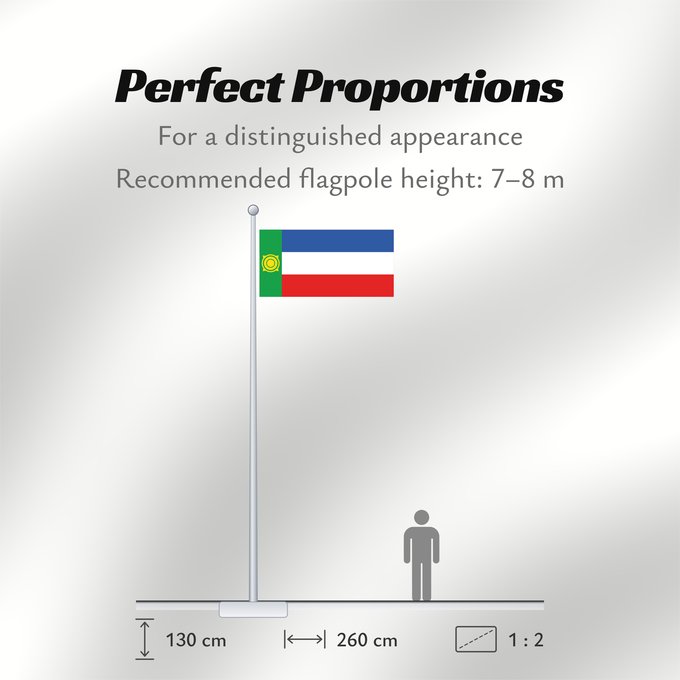 Flag Proportions: Khakassia	Khakassia since 2003. Drawn by Fibonacci	 Khakassie ou République de Khakassie	Jakasia desde el 2003. Hecha por Fibonacci	Chakassien