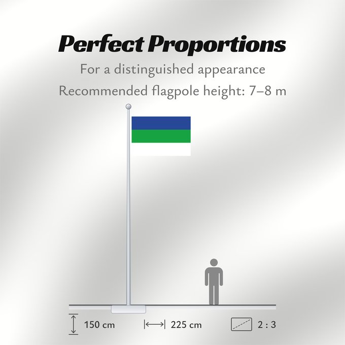 Flag Proportions: Komi State Flag of the Komi Republic République des Komis República de Komi Republik Komi Repubblica di Komi Коми Республикаса дöрапас Государственный флаг Республики Коми