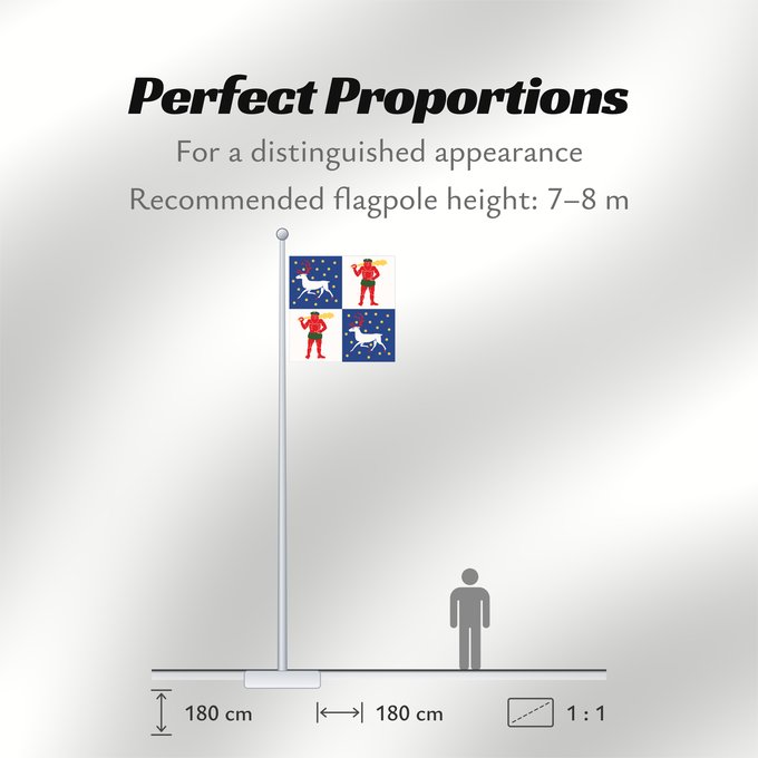 Flag Proportions: Norrbottens län vapenflagga	Norrbotten County in Sweden	Norrbotten	Norrbottens läns vapenflagga