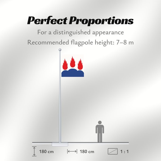 Flag Proportions: Västmanlands län