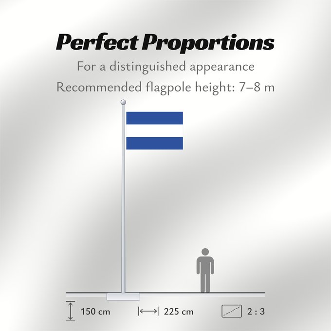 Flag Proportions: Civil Flag of El Salvador	El Salvador	Salvador	Civil flag of El Salvador, ratio 3 5