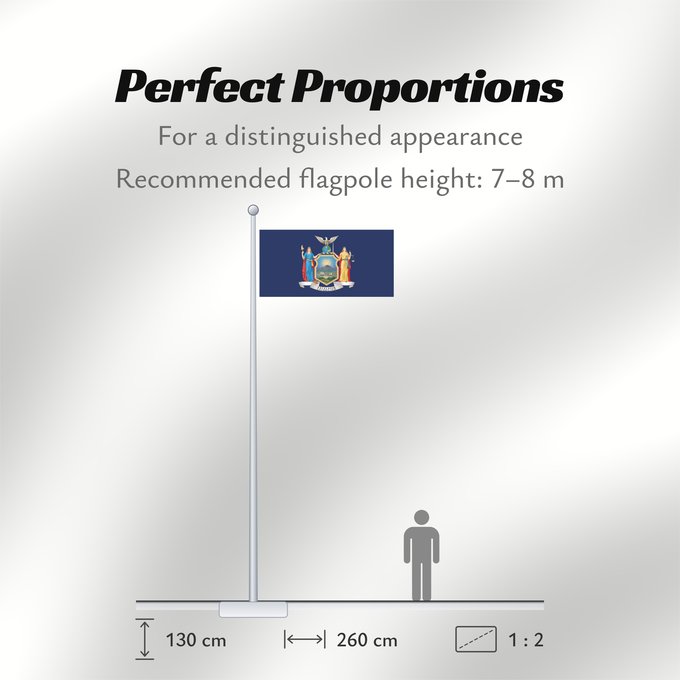 Flag Proportions: New York	State of New York	Nueva York	New Yorks	Nova Iorque	ᏄᏯᎩ ᎦᏓᏘ	De New York	Ka hae Nuioka	ニューヨーク州の旗	뉴욕주의 기	Novi Eboraci	Vlagge van Njej York	Nííyóó Hahoodzo bidah naatʼaʼí	Nei York	Statului New York, SUA	Флаг Нью-Йорка	Američke savezne države New York