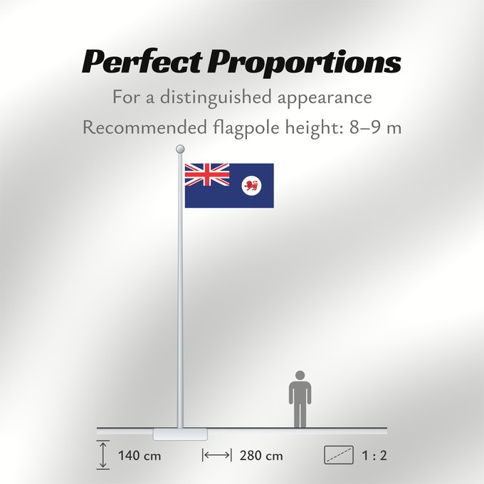 Flag Proportions: Tasmania Tasmanie Tasmanien