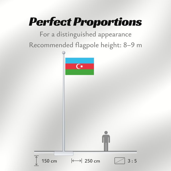 Flag Proportions: Azerbaijan L Azerbaïdjan Azerbaiyán Aserbaidschan Dell Azerbaigian Azerbeidzjan Azerbejdżanu Азербаиџьан абыраҟ علم أذربيجان Azərbaycan Сцяг Азербайджана Сьцяг Азэрбайджану Azerbajĝano Aserbaidžaani lipp Azerbaidžanin Azerbajdzsán Ադրբեջանի դրոշը აზერბაიჯ