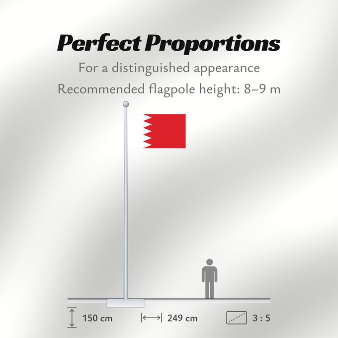 Flag Proportions: Bahrain Bahreïn Baréin Bahrein علم البحرين Bahreina Bahrainin Флаг Бахрейна Bahrajna Bahrains Прапор Бахрейну Quốc kỳ Bahrain