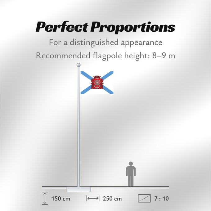Flag Proportions: Cidade do Rio de Janeiro City of Rio de Janeiro Rio de Janeiro Río de Janeiro Stadt Rio de Janeiro