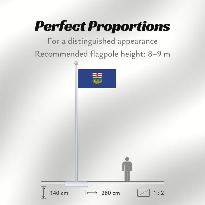 Flag Proportions: Alberta	L Alberta	Banniel proviñs Alberta