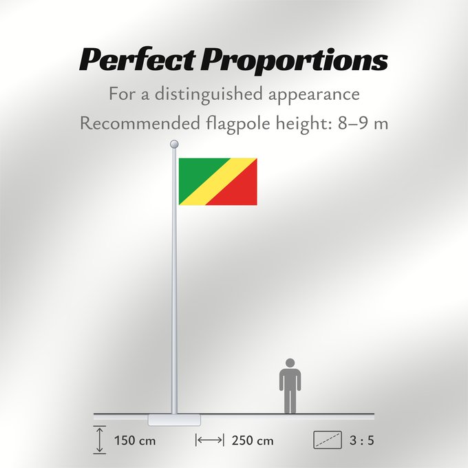 Flag Proportions: Republic of the Congo Congo République du Congo República del Congo Republik Kongo Repubblica del Congo República do Congo علم الكونغو Banniel Republik Kongo La Respubliko Kongo Kongoar bandera پرچم جمهوری کنگو Dalapo ya Repubilika ya Kongo Bɛndɛ́lɛ ya Re