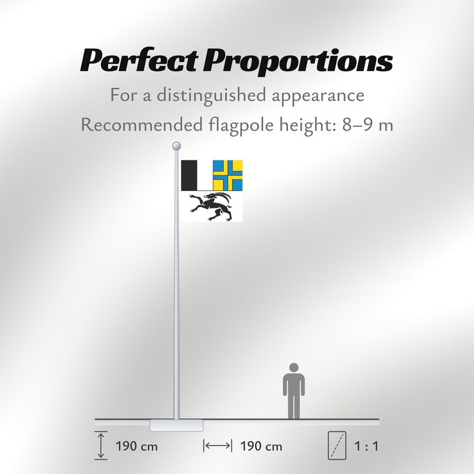 Flag Proportions: Graubünden (de), Grigioni (it)