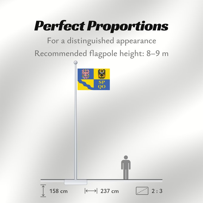 Flag Proportions: Olomouc Region	Région d'Olomouc	Región de Olomouc	Region Olomouc	Olomouckého kraje