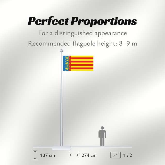 Flag Proportions: Land of Valencia  official	Land of Valencia, 1 2 ratio	Valencia Community	Comunidad Valenciana, proporciones 1 2	Valencian Community	Comunità Valenciana	D o Comunidat Balenziana	Comunidá Valenciana	Comunitat Valenciana, proporcions 1 2	Valentziako Erkideg