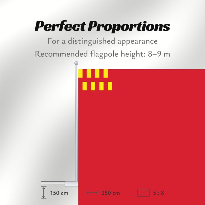 Flag Proportions: Northumberland Le Northumberland