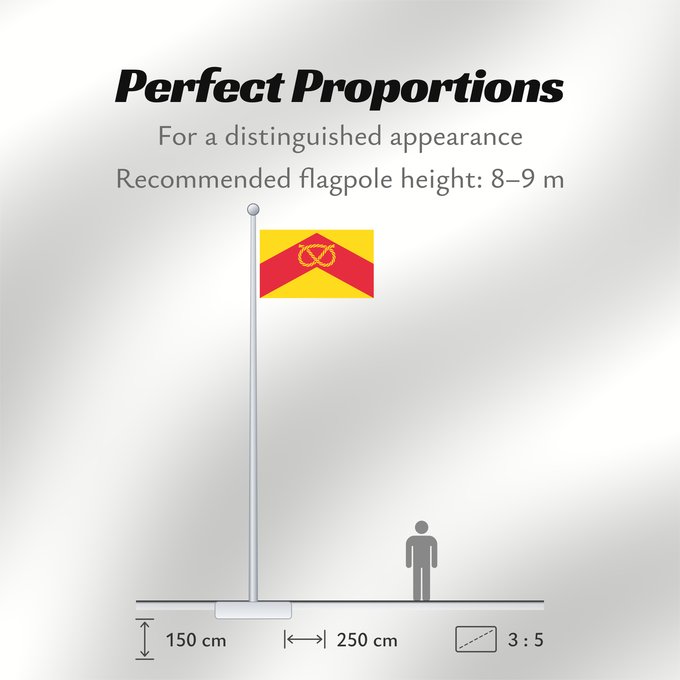 Flag Proportions: Staffordshire	Le Staffordshire	The county flag of Staffordshire