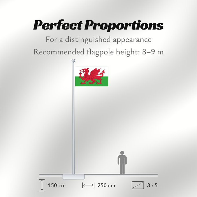 Flag Proportions: Wales 2 Wales Pays de Galles Gales Wale Galles Walii Wīelisc Fana علم ويلز Banniel Kembre Cymru Galesko bandera Walesin Breataine Bige Brattag Vretin Walesa Kembra Valliae Знаме на Велс Couleu de Galles Флаг Уэльса Прапор Уельсу