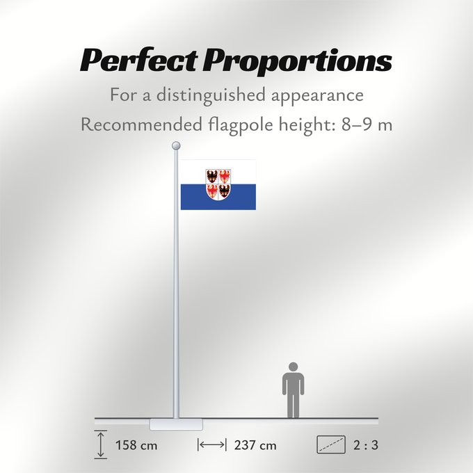 Flag Proportions: Trentino-South Tyrol It is easy to put a border around this flag image Région Autonome Trentin-Haut-Adige, Italie Región Autónoma Trentino-Alto Adigio, Italia Autonomen Region Trentino-Südtirol, Italien Regione Autonoma Trentino-Alto Adige, Italia Bannera