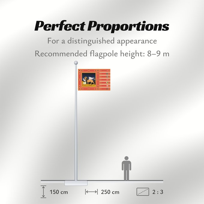 Flag Proportions: Veneto Vector flag of Veneto région de la Vénétie Véneto Venetien Vettoriale del Veneto