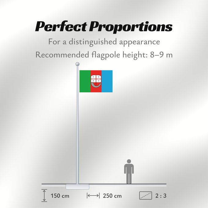 Flag Proportions: Liguria Italian region Liguria ligure Ligurien Regione italiana Liguria