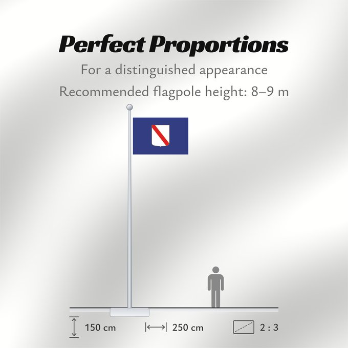 Flag Proportions: Campania	Campania’s	région de Campanie	Regione italiana Campania	Bannera dâ Campania