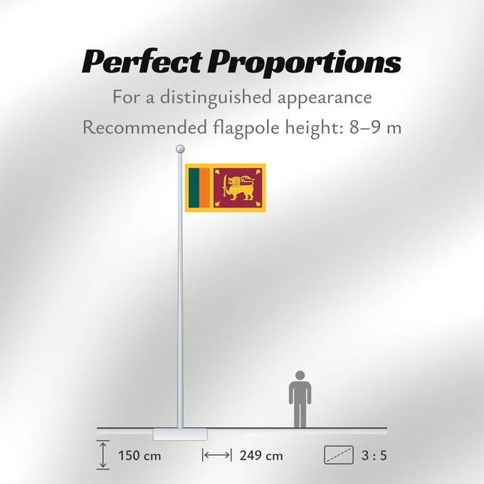 Flag Proportions: Sri Lanka Sri Lankas Sri Lanki শ্রীলঙ্কার জাতীয় পতাকা Sri-Lanko Флаг Шри-Ланки श्रीलङ्का ध्वज ශ්රී ලංකාවේ ජාතික කොඩිය இலங்கையின் தேசியக்கொடி Stän Sri-Lankäna