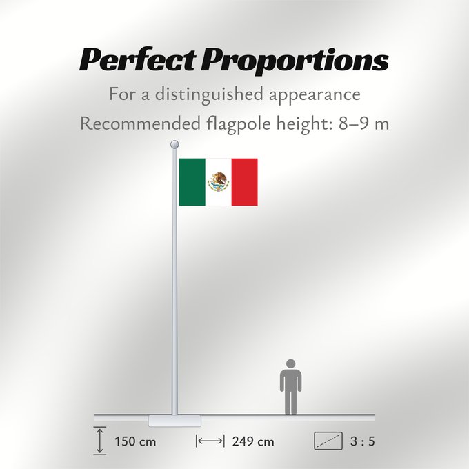 Flag Proportions: Mexico	Mexico Official version of the Flag of the United Mexican States or Mexico	Mexique	México La actual bandera de los Estados Unidos Mexicanos	Mexiko	Messico	México	Meksyku	علم المكسيك	Mïxiku wiphala	Meksika	Mèxic	Mexická vlajka	Mexicos	Meksiko	Mexiko