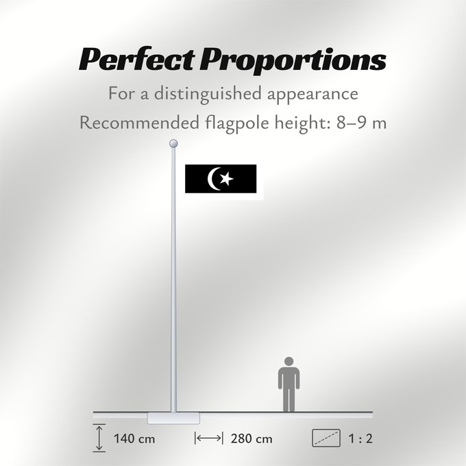 Flag Proportions: Terengganu Malaysian state Terengganu