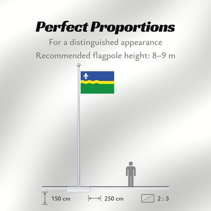 Flag Proportions: Flevoland Flevoland Flevolanda Fan Flevolân Vlage van Flevolaand Vlagge van Flevoland