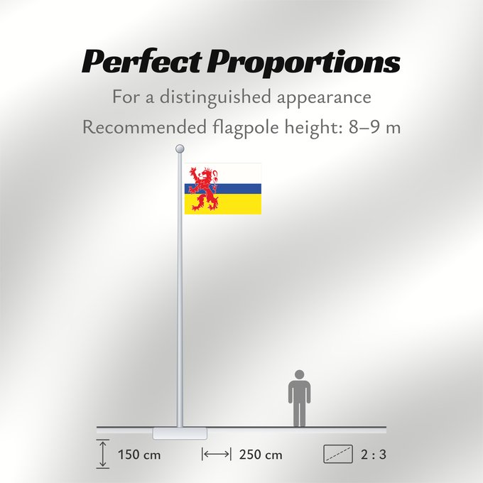 Flag Proportions: Limburg Netherlands Dutch province Limburg Limbourg Limburgo Limburg Nederlandse province Limburg