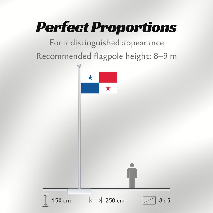 Flag Proportions: Panama Panamá Panamy علم پَنما Paname Da Panamas Panamo Флаг Панамы
