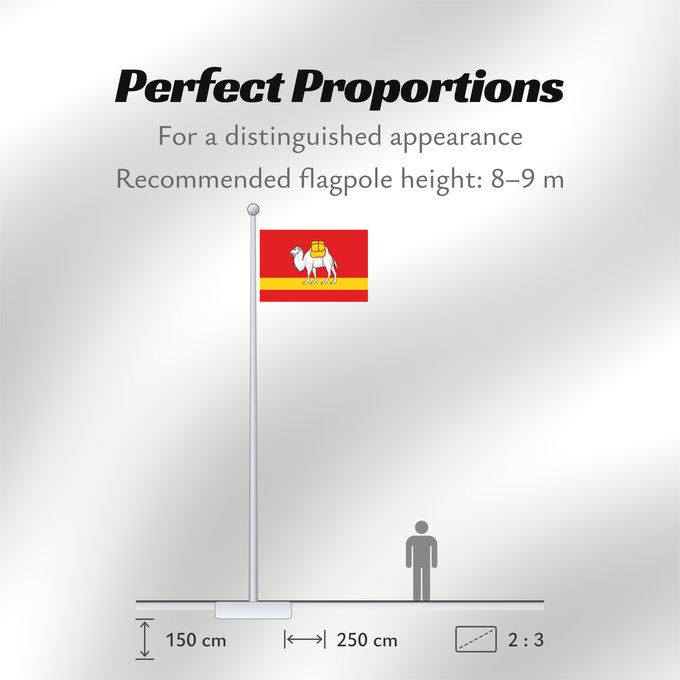 Flag Proportions: Chelyabinsk Oblast Chelyabinsk Oblast of Russia Oblast de Tcheliabinsk Oblast de Chelyabinsk Oblast Tscheljabinsk Флаг Челябинской области
