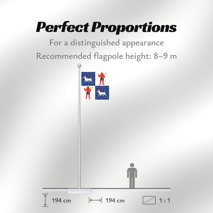 Flag Proportions: Norrbottens län vapenflagga Norrbotten County in Sweden Norrbotten Norrbottens läns vapenflagga