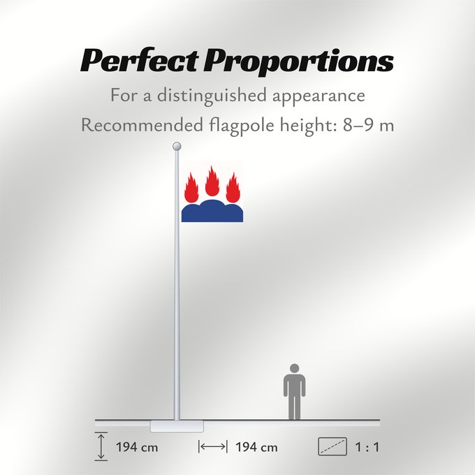 Flag Proportions: Västmanlands län
