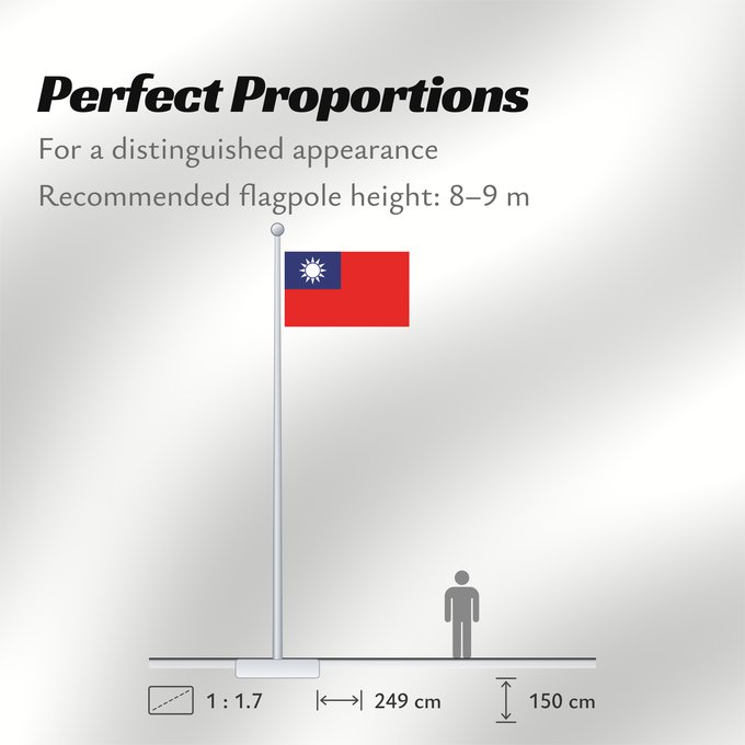 Flag Proportions: Republic of China	Republic of China  Taiwan	République de Chine	República de China	Republik China  Taiwan	Repubblica di Cina	Republiek China	República da China	Republiki Chińskiej	Lýðveldi Postaulín Flagg	علم جمهورية الصين الوطنية	ཀྲུང་ཧྭ་དམངས་ཁབ དང་ལྕོག	