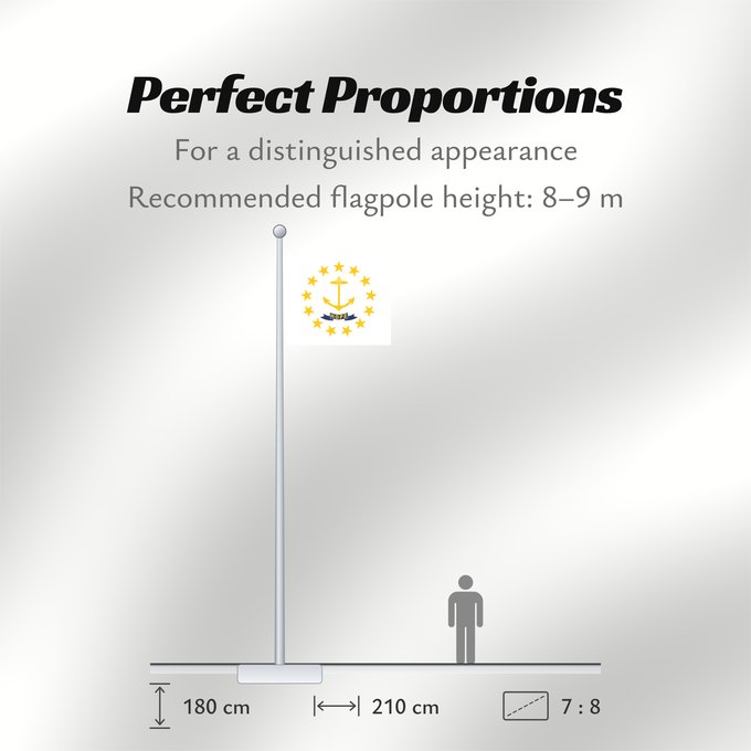 Flag Proportions: Rhode Island Rhode Island and Providence Plantations Rhode Island et plantations de Providence Rhode Island y plantaciones de Providence Stato del Rhode Island e le Piantagioni di Providence Stanowa Rhode Island ᎤᏍᏗ ᏧᎦᏚᏛᎢ ᎦᏓᏘ Ka hae Loke ‘Ailana Rhodensis