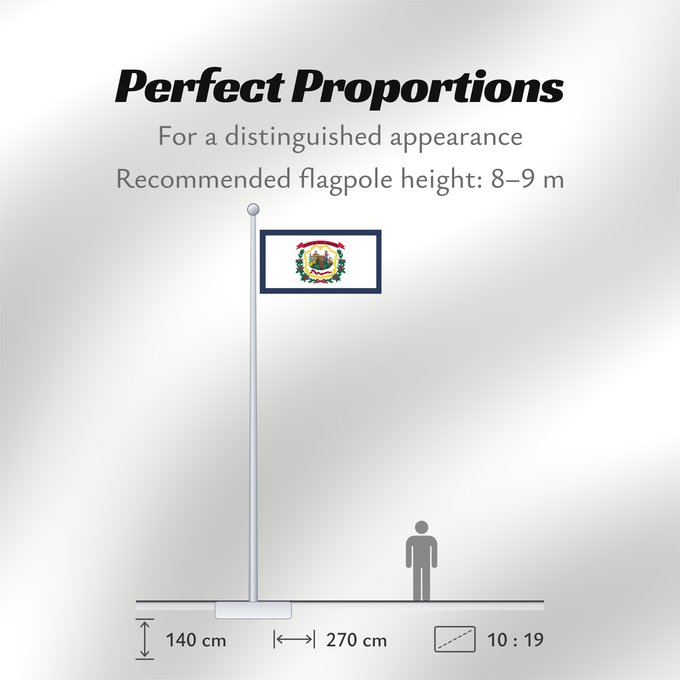 Flag Proportions: West Virginia Virginie-Occidentale Virginia Occidental Virginia Occidentale ᏫᏍᎧᏂᏏᏂ ᎦᏓᏘ Wilikinia Komohana Virginia Occidentalis Eʼeʼaahjí Bijiniyah Hahoodzo bidah naatʼaʼí Wescht Wirschini Флаг Западной Виргинии Застава Западне Вирџиније