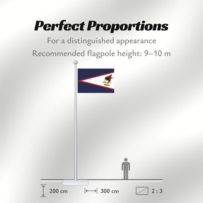 Flag Proportions: American Samoa American Samoa, United States Samoa américaines Samoa Americana Amerikanisch-Samoa Samoa Americane Amerikaanisch-Samoa Fu a o Amerika Sāmoa