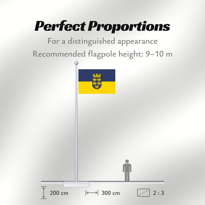 Flag Proportions: Lower Austria Blue-Yellow. Flag of Lower Austria & Ukraine Basse-Autriche Baja Austria Blau-Gelb Bassa Austria