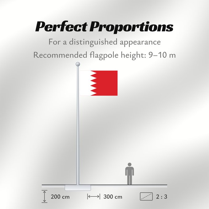 Flag Proportions: Bahrain	Bahreïn	Baréin	Bahrein	علم البحرين	Bahreina	Bahrainin	Флаг Бахрейна	Bahrajna	Bahrains	Прапор Бахрейну	Quốc kỳ Bahrain