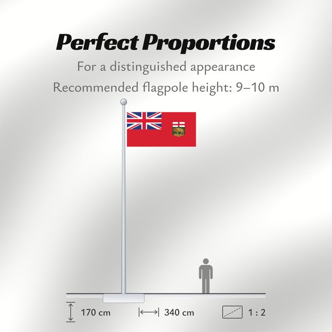 Flag Proportions: Manitoba Manitoba Banniel proviñs Manitoba, Kanada