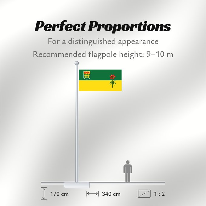 Flag Proportions: Saskatchewan Banniel proviñs Saskatchewan, Kanada