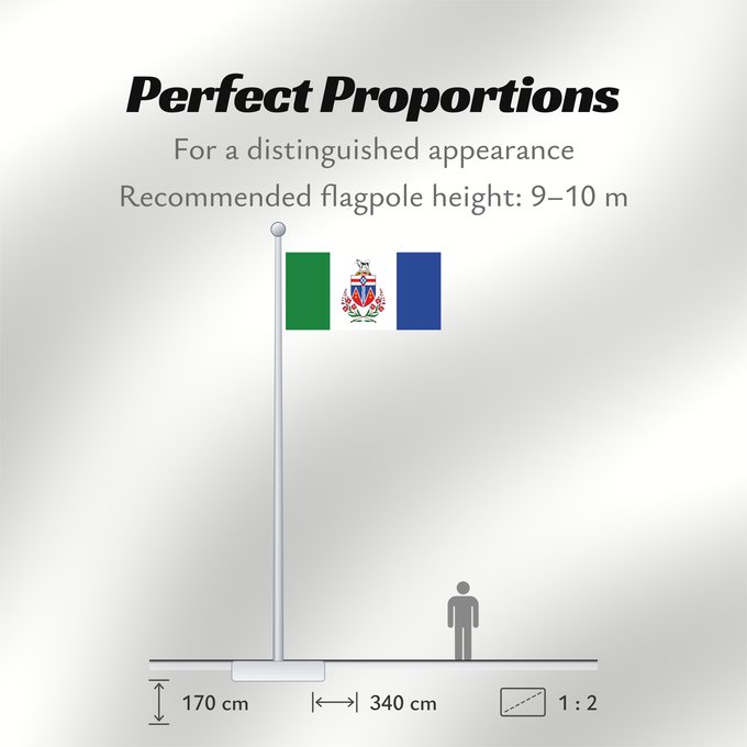 Flag Proportions: Yukon Yukon Territory Yukon territoire Yukon Territory Yukon (Territorium) Banniel tiriad Yukon, Kanada