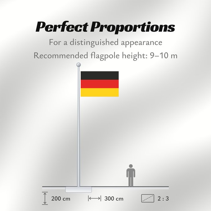 Flag Proportions: Germany Allemagne Alemania Deutschland Germania