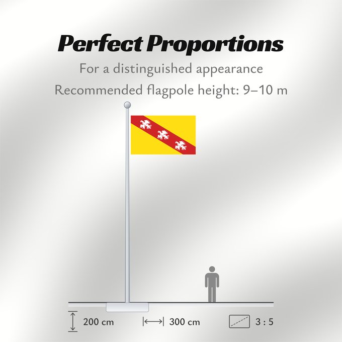 Flag Proportions: Lorraine Region Lorraine in France Région Lorraine en France Lorena Lorena