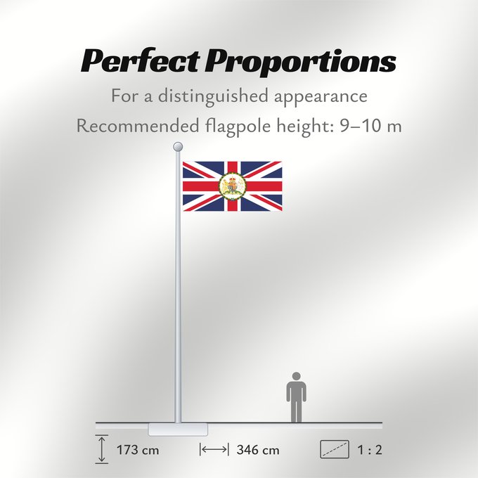 Flag Proportions: British Ambassador British diplomatic flag used on the British Embassies British Ambassador Ensign Ambasciatore britannico Ensign