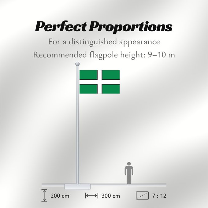 Flag Proportions: Devon	Hrabstwa Devon	Banniel Sant Petroc