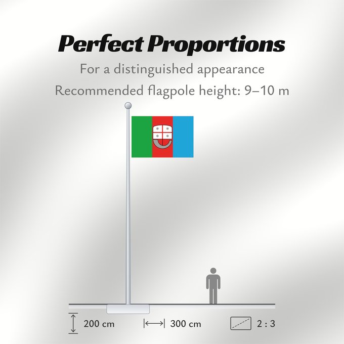 Flag Proportions: Liguria Italian region Liguria ligure Ligurien Regione italiana Liguria