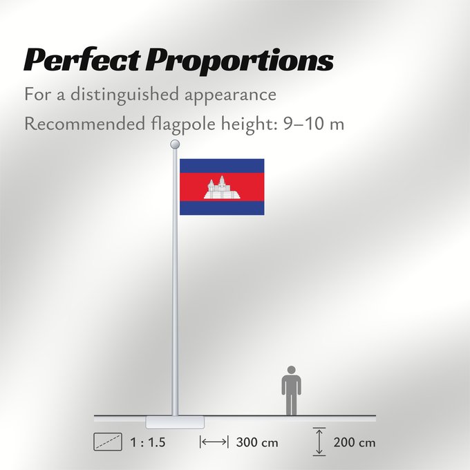 Flag Proportions: Cambodia	Cambodge	Camboya	Kambodscha	Cambogia	Cambodja	علم كمبوديا	কম্বোডিয়ার পতাকা	Kamboĝo	​柬埔寨國旗/Kán-pu-chhài koet-khì	ទង់ជាតិកម្ពុជា	ທຸງຊາດກຳປູເຈຍ	​柬埔寨之國旗	Камбоджа	Kambodže	Kambodjas	ธงชาติกัมพูชา	Quốc kỳ Campuchia	柬埔寨國旗	​柬埔寨国旗	​柬埔寨國旗	​Kampuchea ê kî-