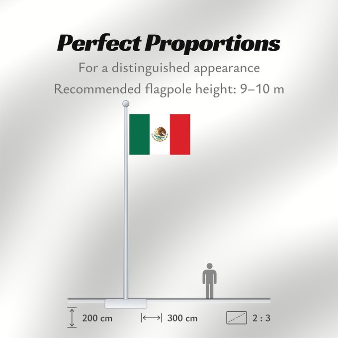 Flag Proportions: Mexico Mexico Official version of the Flag of the United Mexican States or Mexico Mexique México La actual bandera de los Estados Unidos Mexicanos Mexiko Messico México Meksyku علم المكسيك Mïxiku wiphala Meksika Mèxic Mexická vlajka Mexicos Meksiko Mexiko