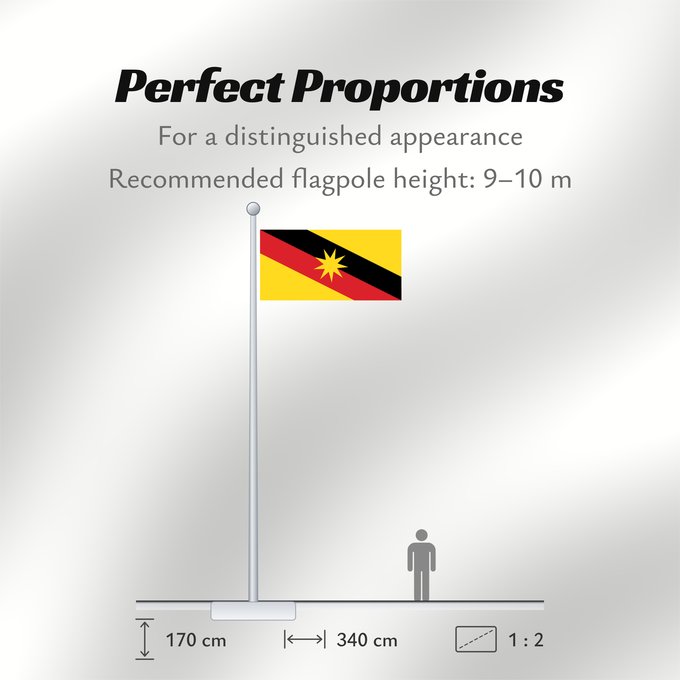 Flag Proportions: Sarawak Malaysian state of Sarawak Sarawak