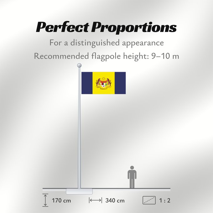 Flag Proportions: Putrajaya	Putrajaya, Malaysia	Putrajaya 